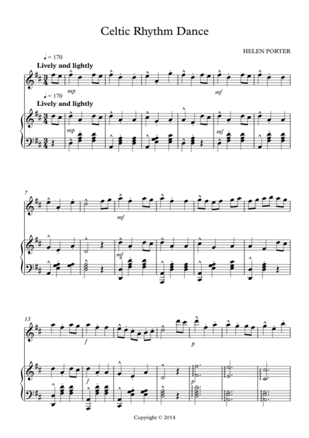 Celtic Rhythm Dance Sheet Music