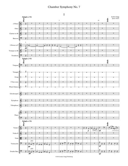 Free Sheet Music Chamber Symphony No 7