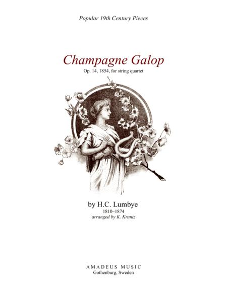 Champagne Galop For String Quartet G Major Sheet Music