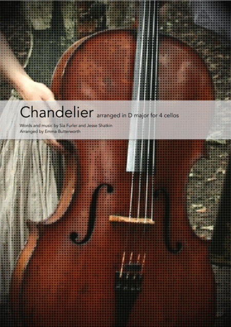 Free Sheet Music Chandelier For 4 Cellos