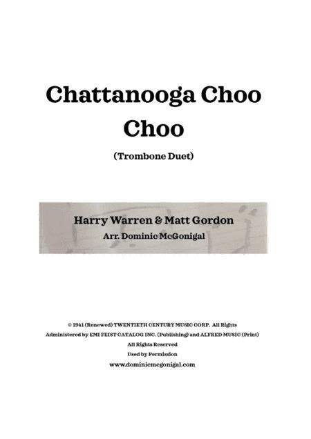 Chattanooga Choo Choo Trombone Duet Sheet Music