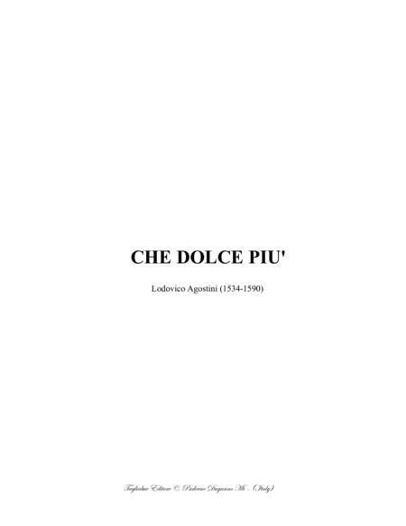 Che Dolce Piu L Agostini For Satb Choir Sheet Music