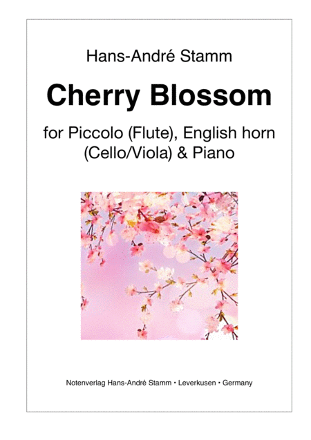 Cherry Blossom For Piccolo Flute English Horn Cello Viola And Piano Sheet Music