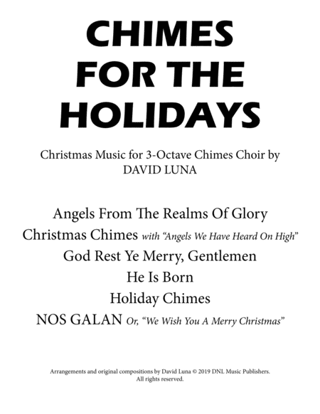 Free Sheet Music Chimes For The Holidays