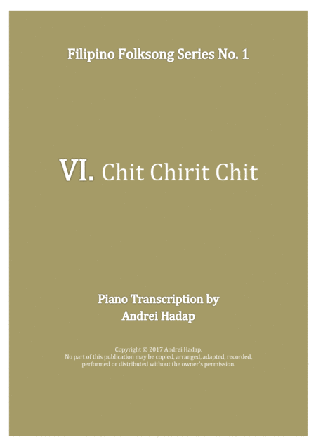 Free Sheet Music Chit Chirit Chit Arranged For Piano Solo