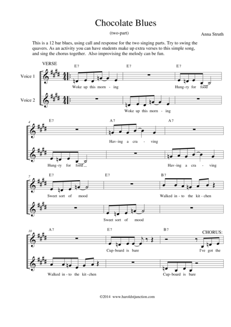 Chocolate Blues Sheet Music