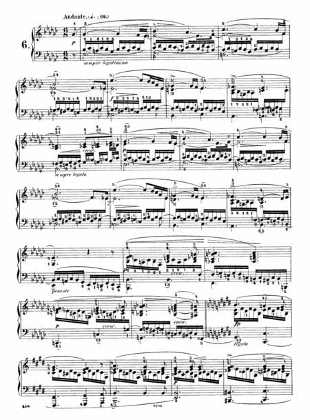 Chopin Etude In Eb Minor Op 10 No 6 Original Complete Version Sheet Music