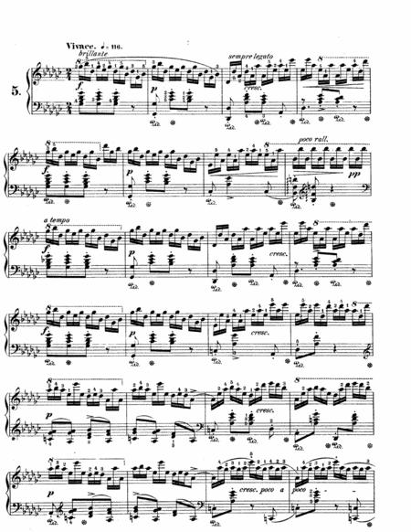 Chopin Etude In Gb Major Op 10 No 5 Original Complete Version Sheet Music