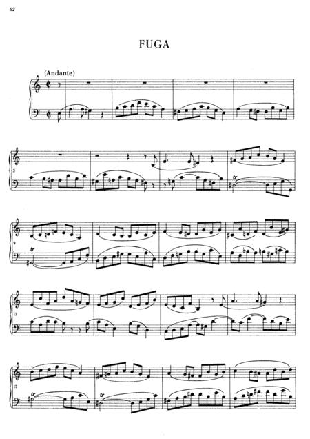 Chopin Fugue In A Minor Op Posth Sheet Music