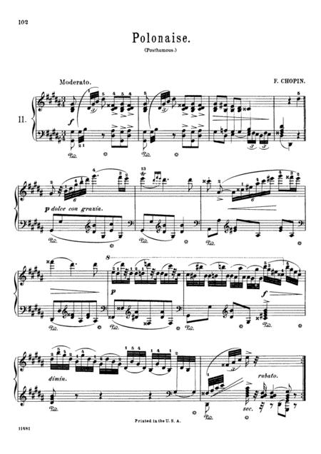 Chopin Polonaise In G Minor Kk Iva No 3 Original Version Sheet Music