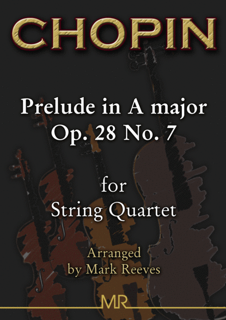 Chopin Prelude In A Major For String Quartet Sheet Music