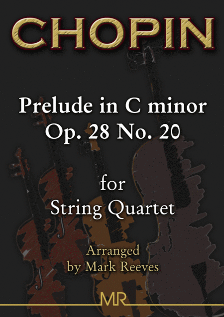 Chopin Prelude In C Minor Op 28 No 20 For String Quartet Sheet Music