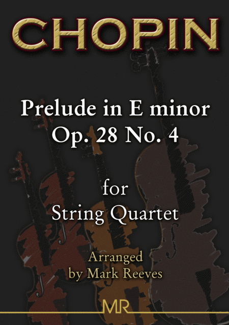 Chopin Prelude In E Minor For String Quartet Sheet Music