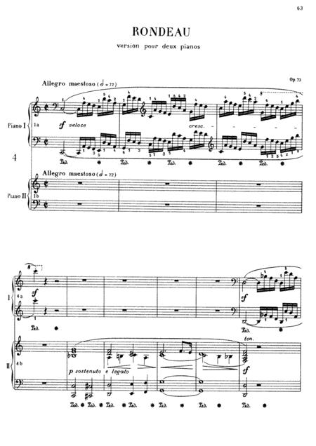 Free Sheet Music Chopin Rondo In C Major Op 73 For 2 Piano Complete Version