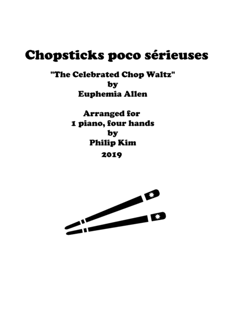 Free Sheet Music Chopsticks Poco Srieuses