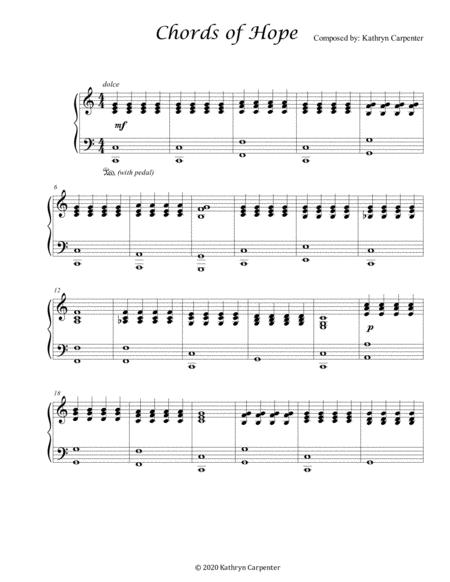 Free Sheet Music Chords Of Hope