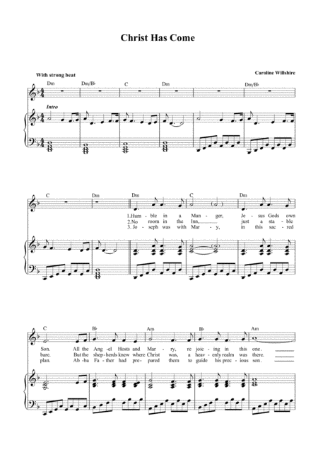 Christ Has Come Sheet Music