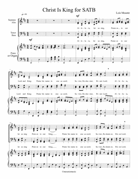 Christ Is King For Satb Sheet Music