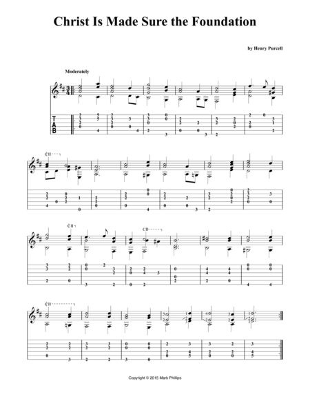 Christ Is Made Sure The Foundation Sheet Music