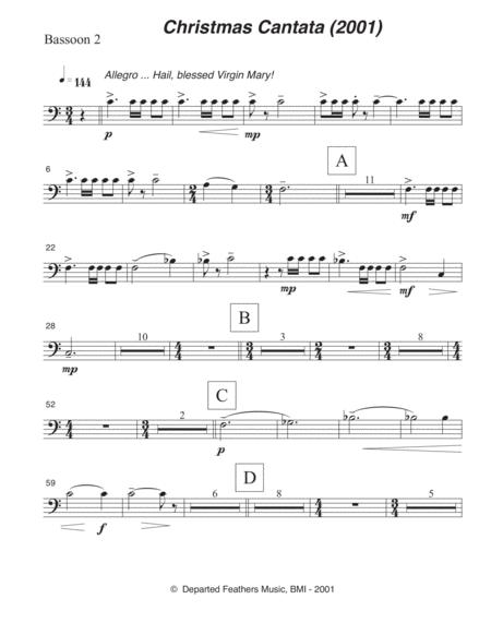 Free Sheet Music Christmas Cantata 2001 Bassoon 2 Part