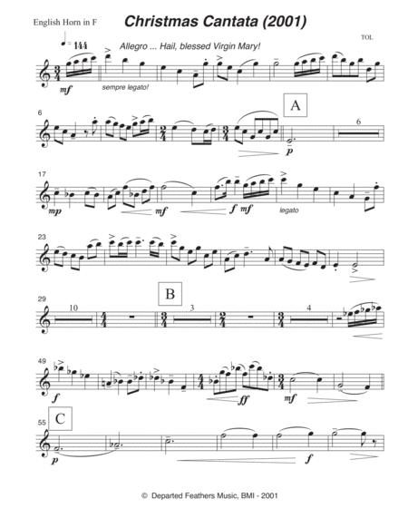 Free Sheet Music Christmas Cantata 2001 English Horn Part