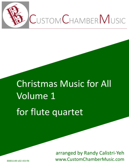 Free Sheet Music Christmas Carols For All Volume 1 For Flute Quartet