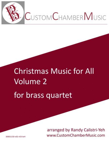 Christmas Carols For All Volume 2 For Brass Quartet Sheet Music