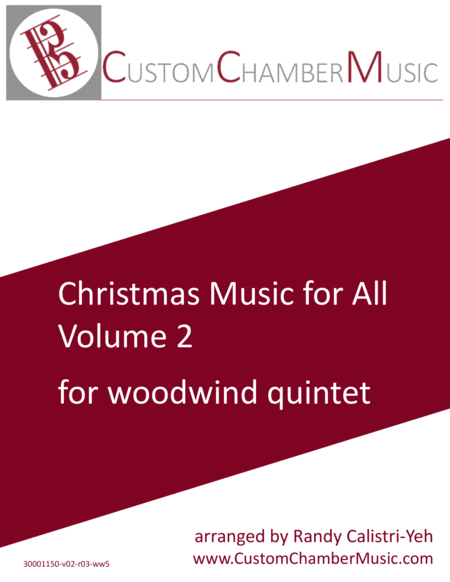 Free Sheet Music Christmas Carols For All Volume 2 For Woodwind Quintet