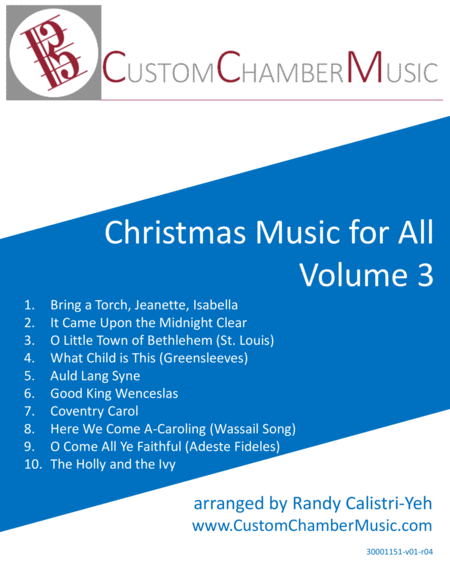 Free Sheet Music Christmas Carols For All Volume 3