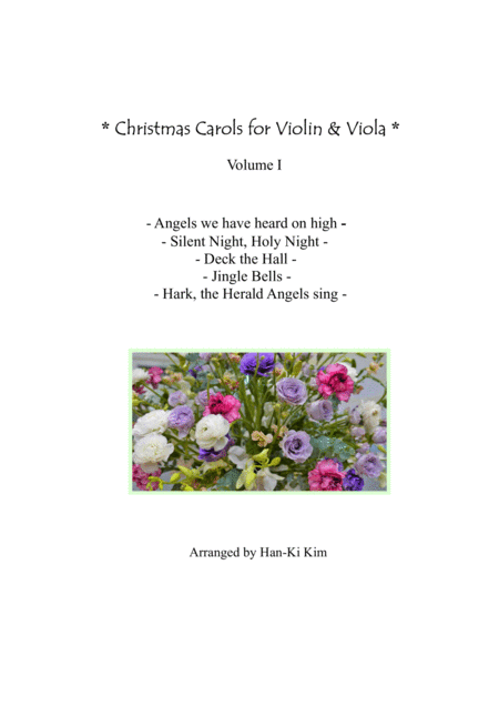 Free Sheet Music Christmas Carols For Violin And Viola Vol I