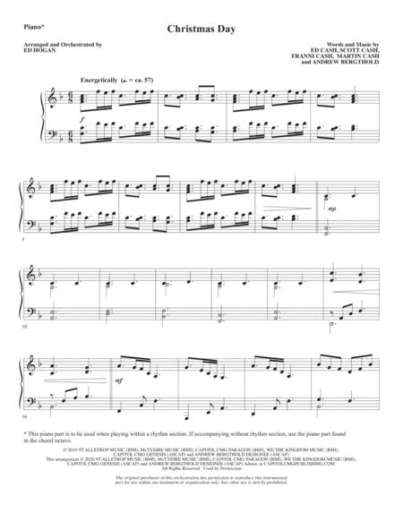 Free Sheet Music Christmas Day Arr Ed Hogan Piano