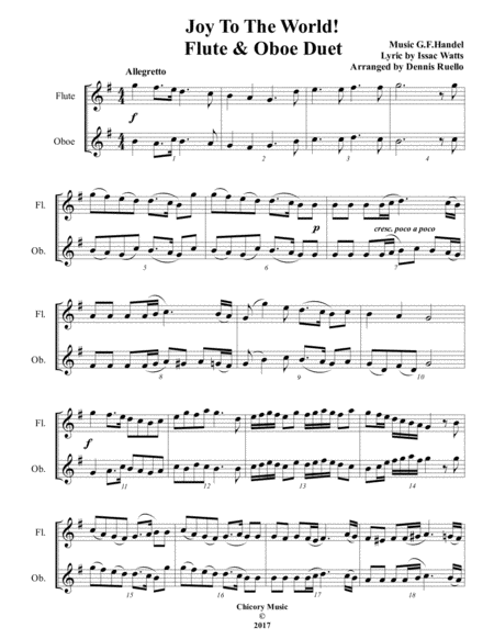Free Sheet Music Christmas Duet Collection For Flute And Oboe