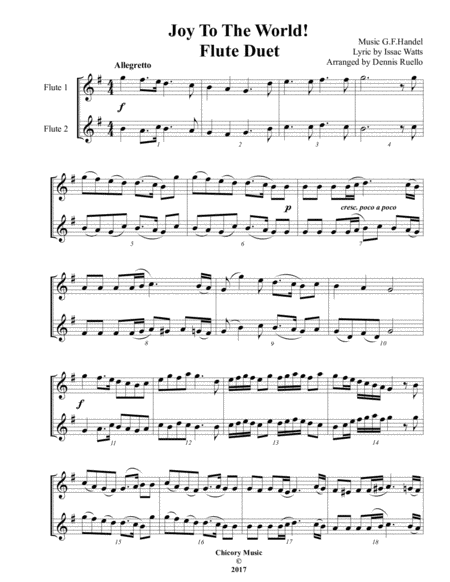 Free Sheet Music Christmas Duet Collection For Flute