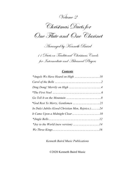 Free Sheet Music Christmas Duets Volume 2 For One Flute And One Clarinet