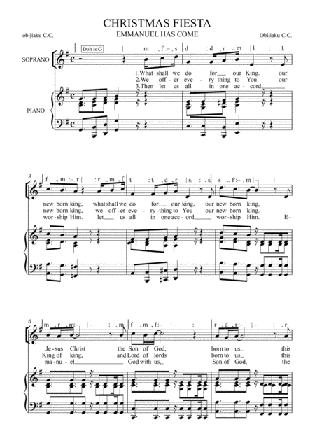 Free Sheet Music Christmas Fiesta