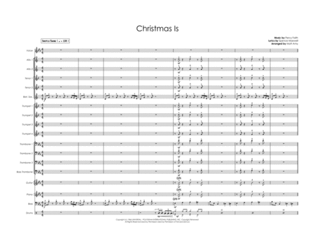 Free Sheet Music Christmas Is Vocals With Big Band
