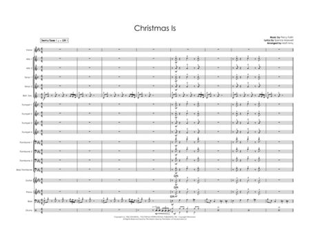 Christmas Is Vocals With Big Band Sheet Music