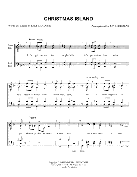 Christmas Island Sheet Music