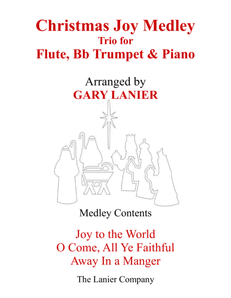 Free Sheet Music Christmas Joy Medley Trio Flute Bb Trumpet Piano With Parts