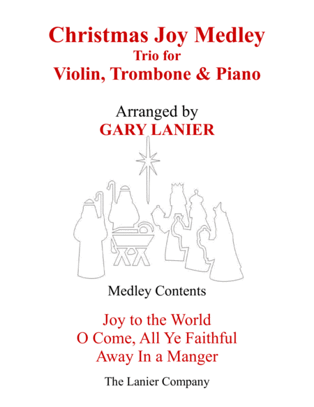 Free Sheet Music Christmas Joy Medley Trio Violin Trombone Piano With Parts