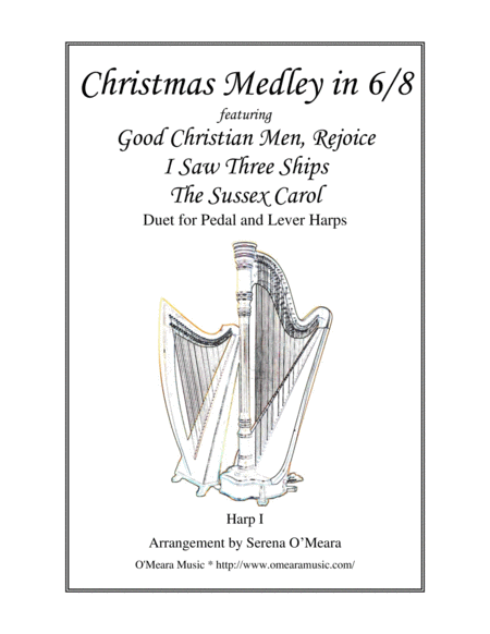 Christmas Medley In 6 8 Harp I Sheet Music