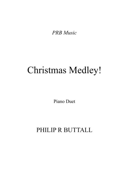 Free Sheet Music Christmas Medley Piano Duet Four Hands