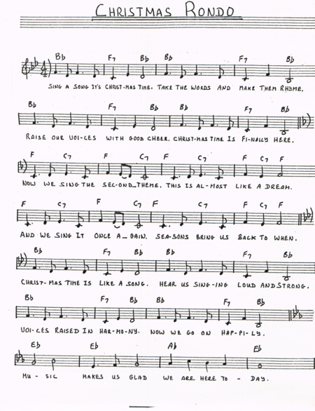 Free Sheet Music Christmas Rondo