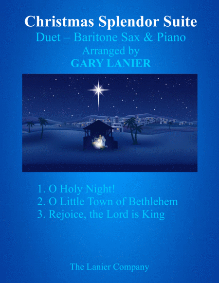 Christmas Splendor Suite Baritone Sax And Piano With Score Parts Sheet Music