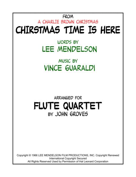 Christmas Time Is Here Flute Quartet Sheet Music