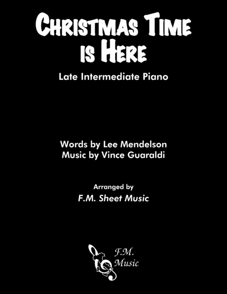 Christmas Time Is Here Late Intermediate Jazz Piano Sheet Music