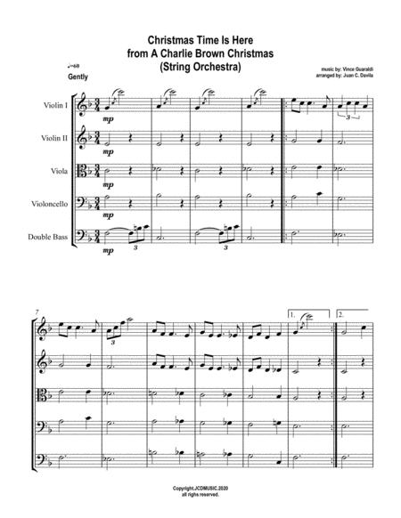 Free Sheet Music Christmas Time Is Here String Orchestra