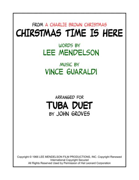 Christmas Time Is Here Tuba Duet Sheet Music