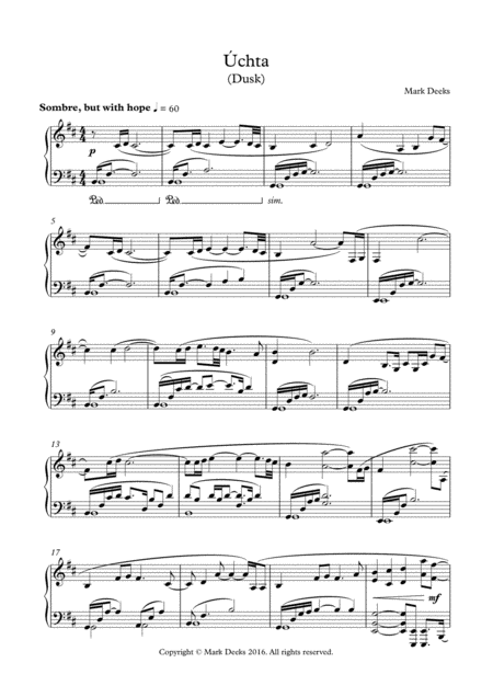 Chta Piano Solo Sheet Music