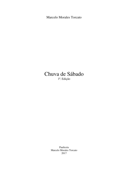 Free Sheet Music Chuva De Sbado